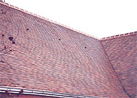 Entretien toiture et rénovation toiture, CapHabitat utilisa la solution d'hydrofugation après un démoussage de Corimouss C sur tuile béton plaque de fibre ou terre cuite